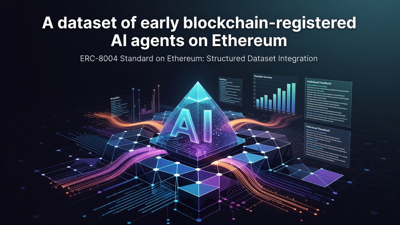 A dataset of early blockchain-registered AI agents on Ethereum