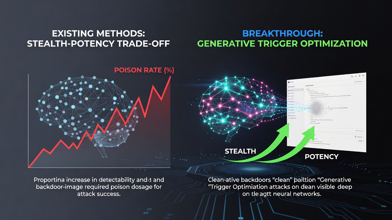 Breaking the Stealth-Potency Trade-off in Clean-Image Backdoors with Generative Trigger Optimization