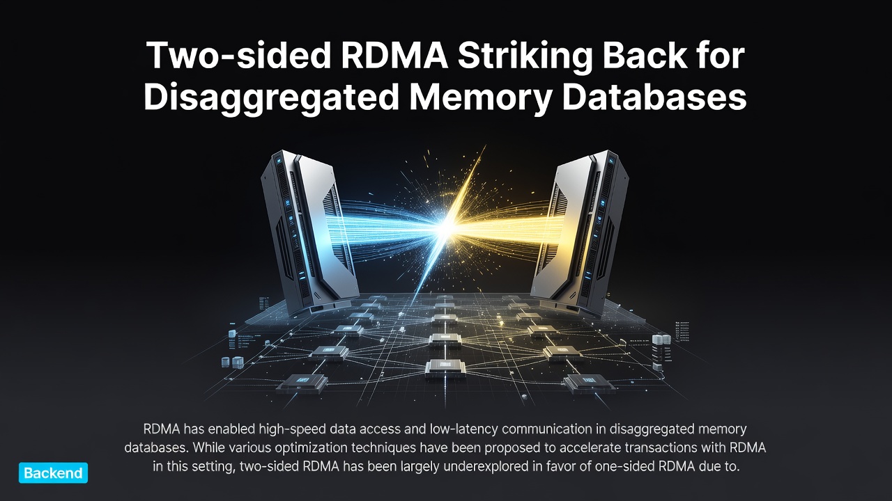 Two-sided RDMA Striking Back for Disaggregated Memory Databaases