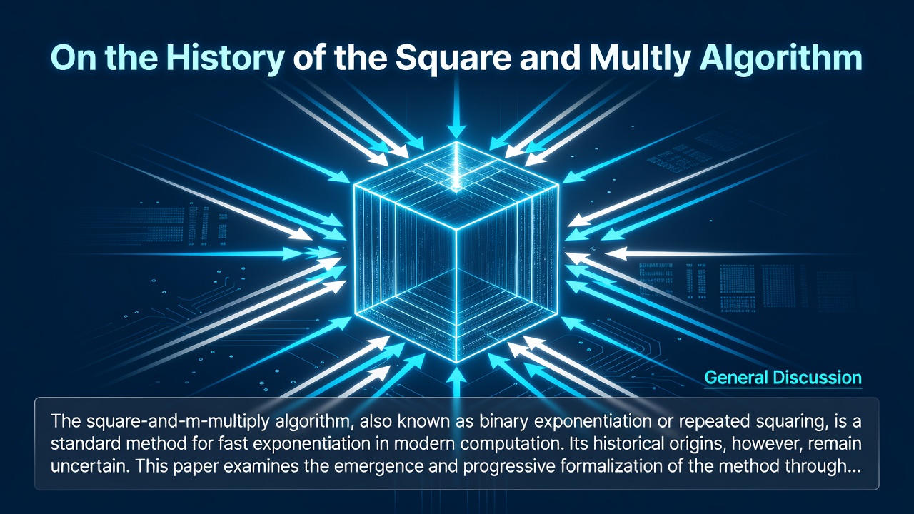 On the History of the Square and Multiply Algorithm