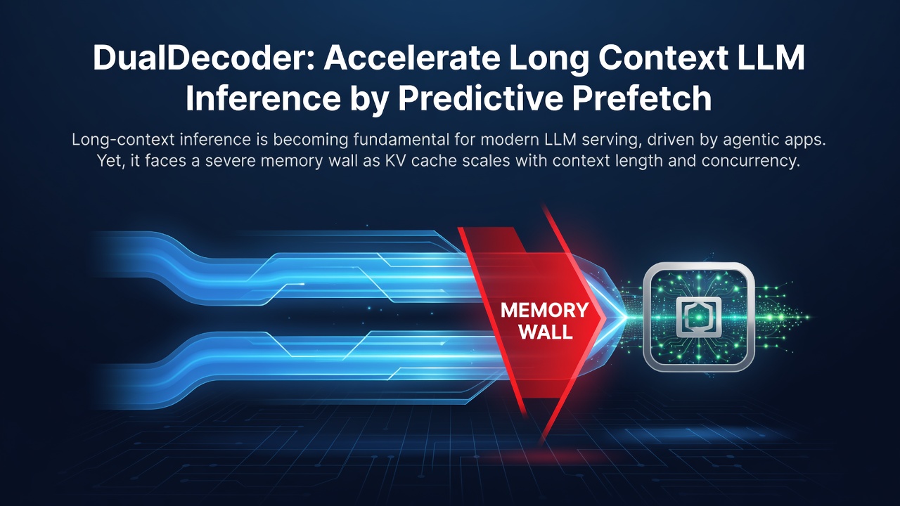 DualDecoder: Accelerate Long Context LLM Inference by Predictive Prefetch