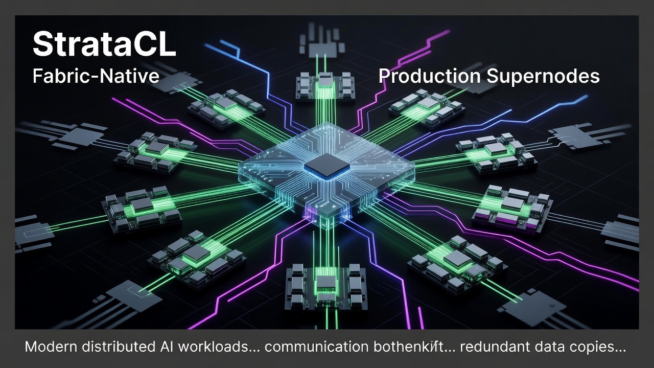 StrataCL: Fabric-Native Communication Library for Production Supernodes