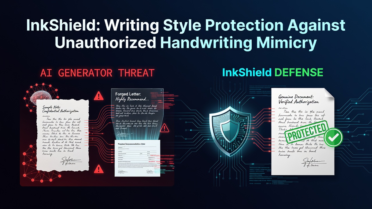 InkShield: Writing Style Protection Against Unauthorized Handwriting Mimicry