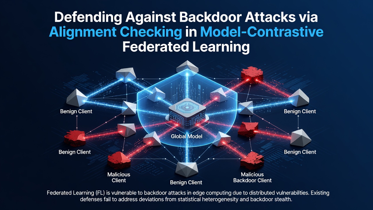 Defending Against Backdoor Attacks via Alignment Checking in Model-Contrastive Federated Learning