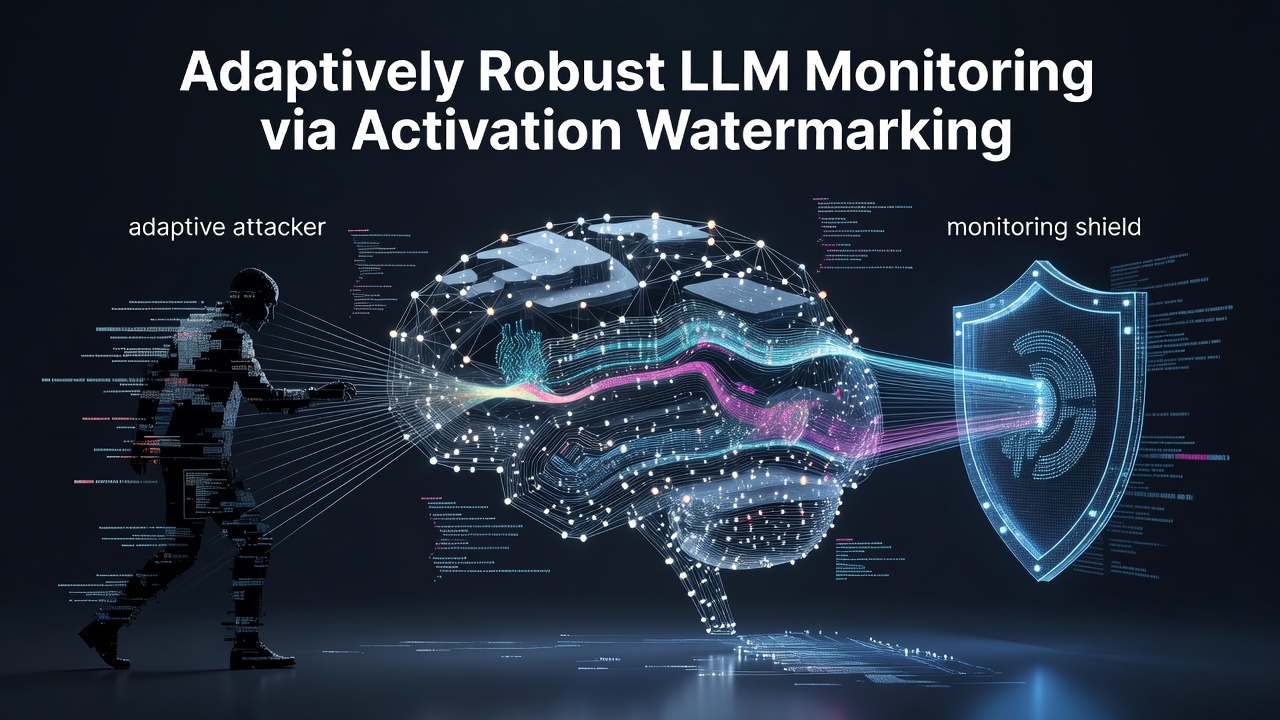 Adaptively Robust LLM Monitoring via Activation Watermarking