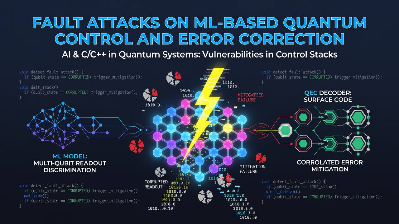 Fault Attacks on ML-based Quantum Control and Error Correction