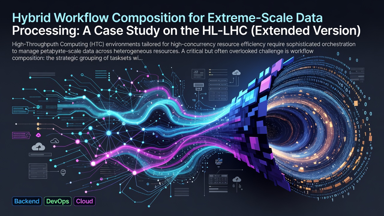 Hybrid Workflow Composition for Extreme-Scale Data Processing: A Case Study on the HL-LHC (Extended Version)