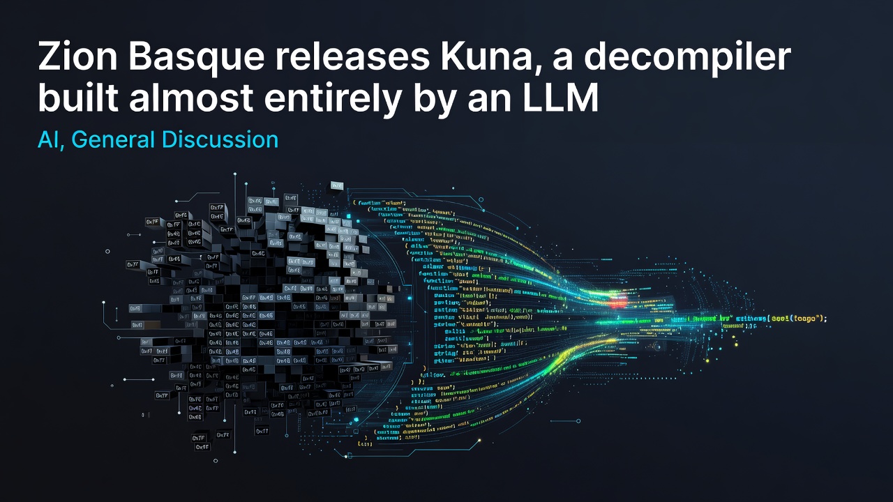 Zion Basque releases Kuna, a decompiler built almost entirely by an LLM