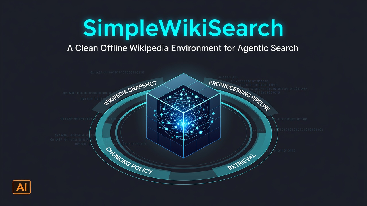SimpleWikiSearch: A Clean Offline Wikipedia Environment for Agentic Search