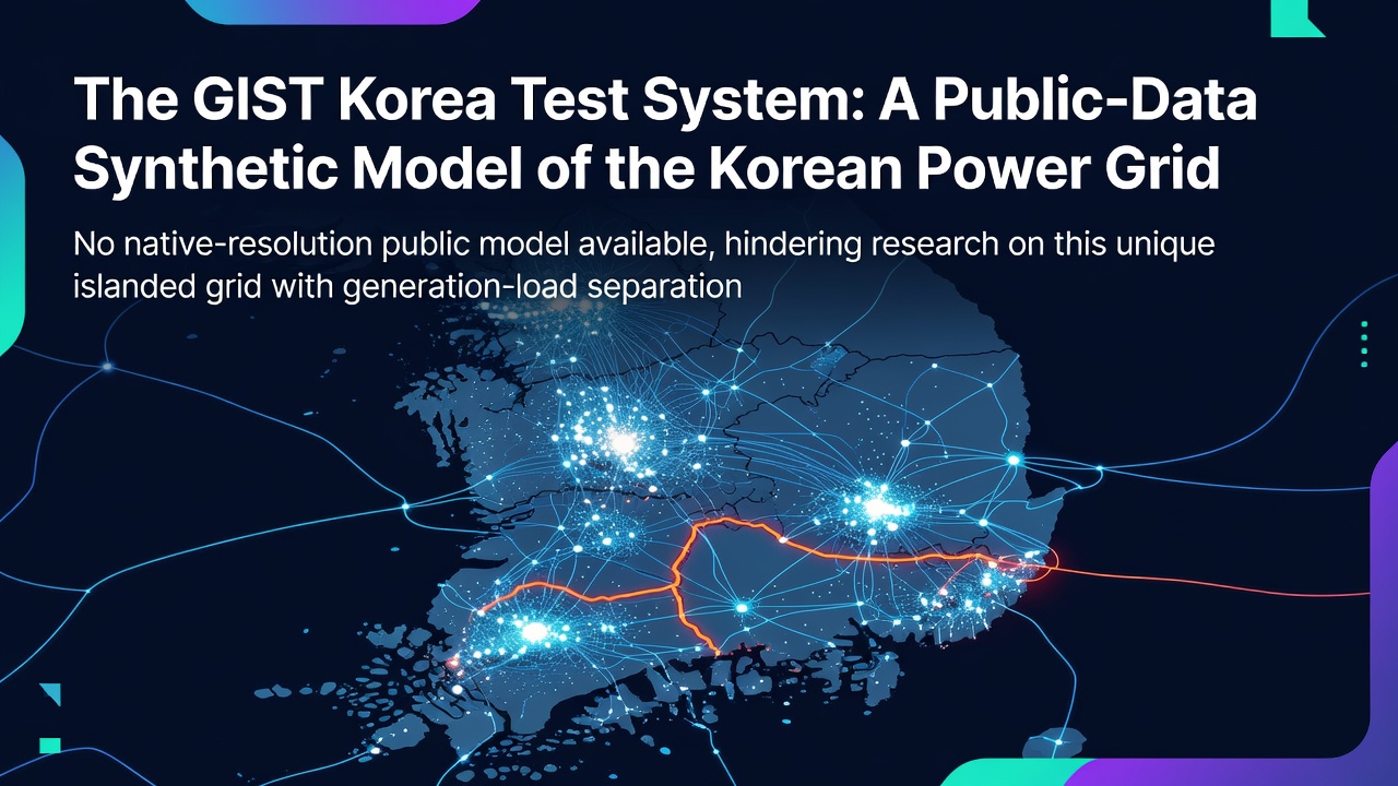 The GIST Korea Test System: A Public-Data Synthetic Model of the Korean Power Grid