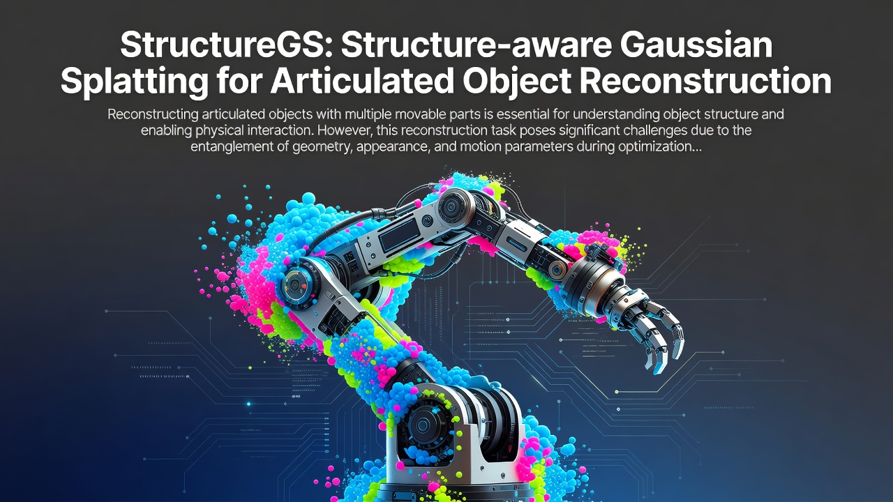 StructureGS: Structure-aware Gaussian Splatting for Articulated Object Reconstruction