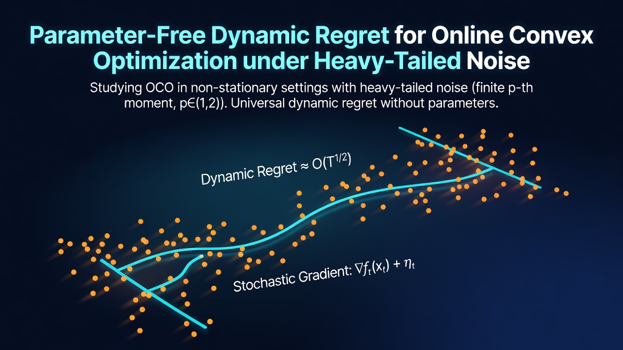 Parameter-Free Dynamic Regret for Online Convex Optimization under Heavy-Tailed Noise