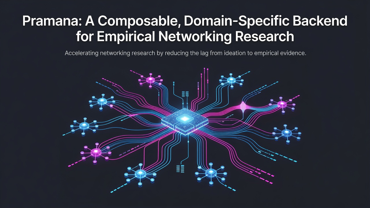 Pramana: A Composable, Domain-Specific Backend for Empirical Networking Research