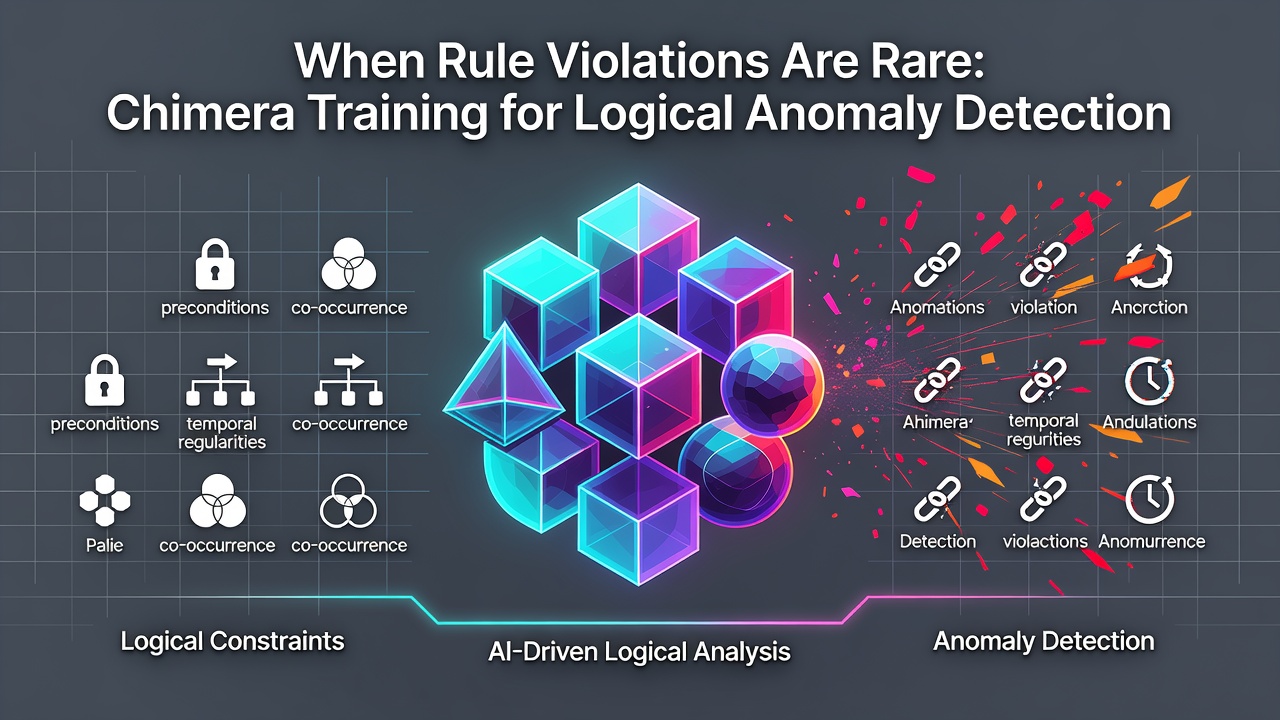When Rule Violations Are Rare: Chimera Training for Logical Anomaly Detection