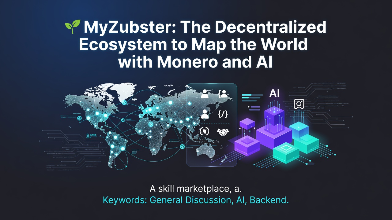 🌱 MyZubster: The Decentralized Ecosystem to Map the World with Monero and AI