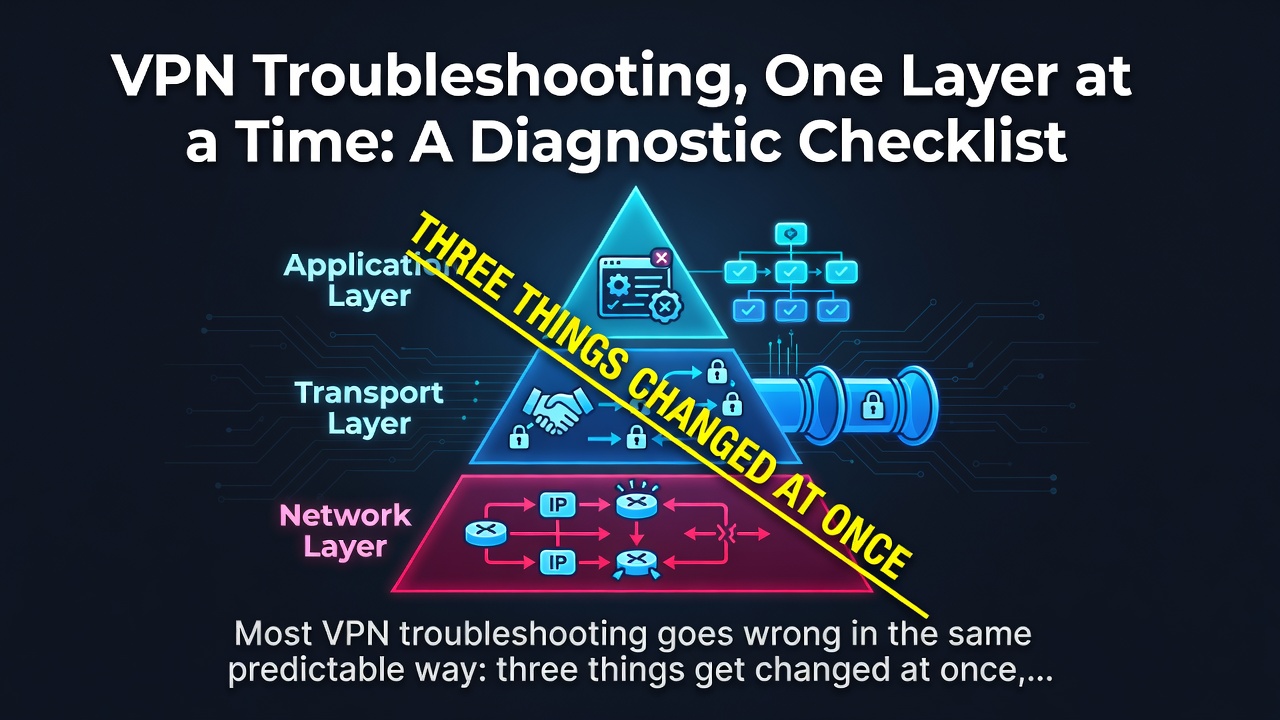 VPN Troubleshooting, One Layer at a Time: A Diagnostic Checklist