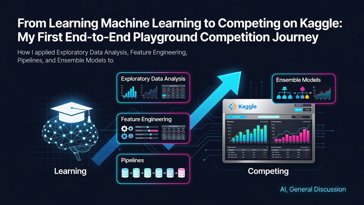 From Learning Machine Learning to Competing on Kaggle: My First End-to-End Playground Competition Journey