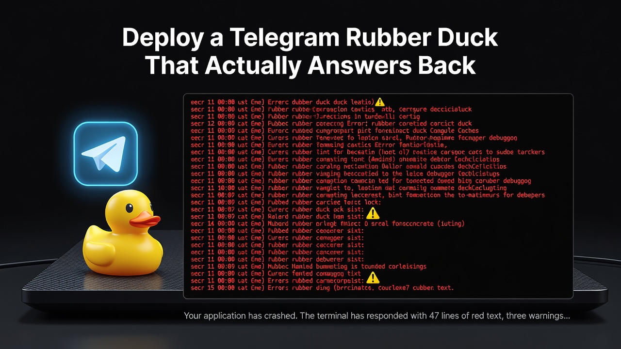 Deploy a Telegram Rubber Duck That Actually Answers Back