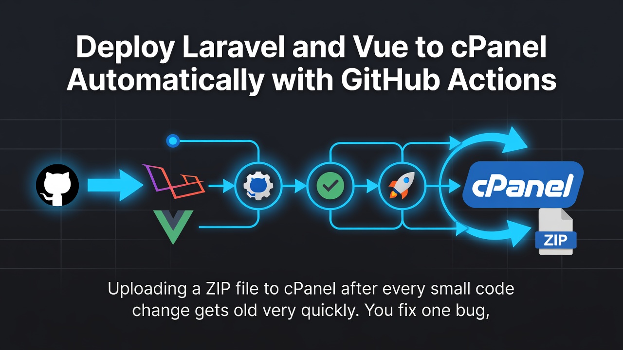 Deploy Laravel and Vue to cPanel Automatically with GitHub Actions