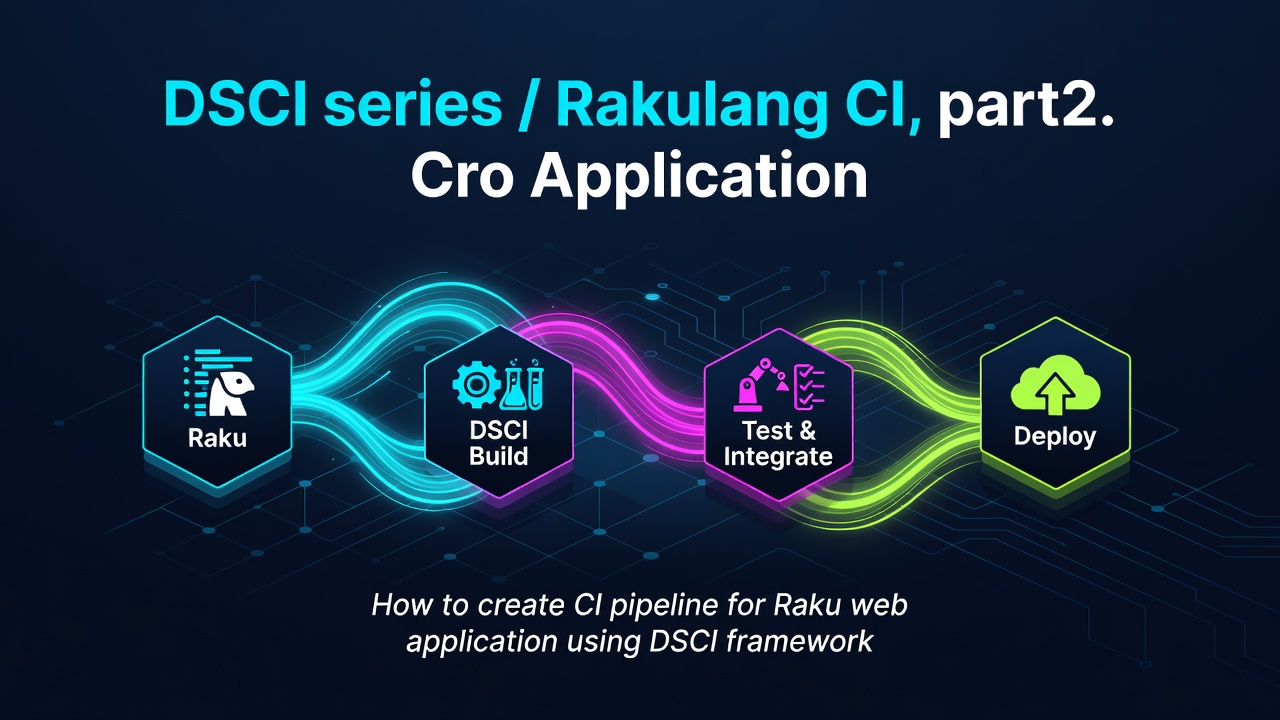 DSCI series / Rakulang CI, part2. Cro Application