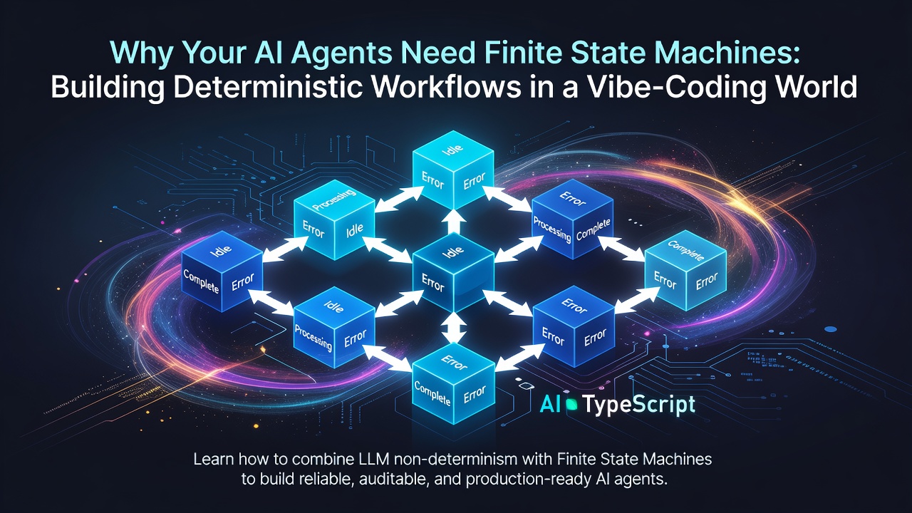 Why Your AI Agents Need Finite State Machines: Building Deterministic Workflows in a Vibe-Coding World