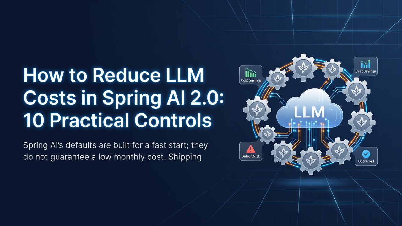 How to Reduce LLM Costs in Spring AI 2.0: 10 Practical Controls