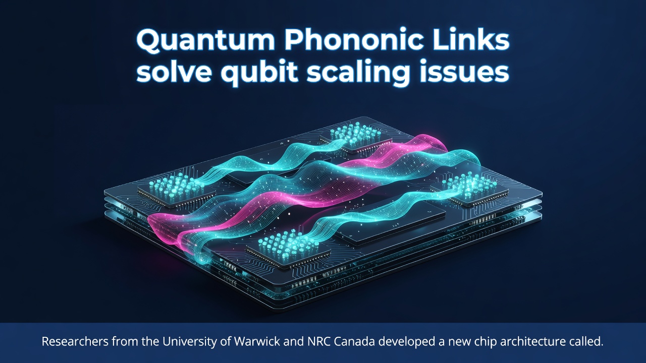 Quantum Phononic Links solve qubit scaling issues