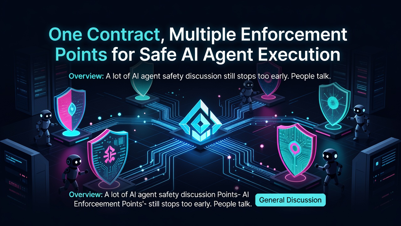 One Contract, Multiple Enforcement Points for Safe AI Agent Execution