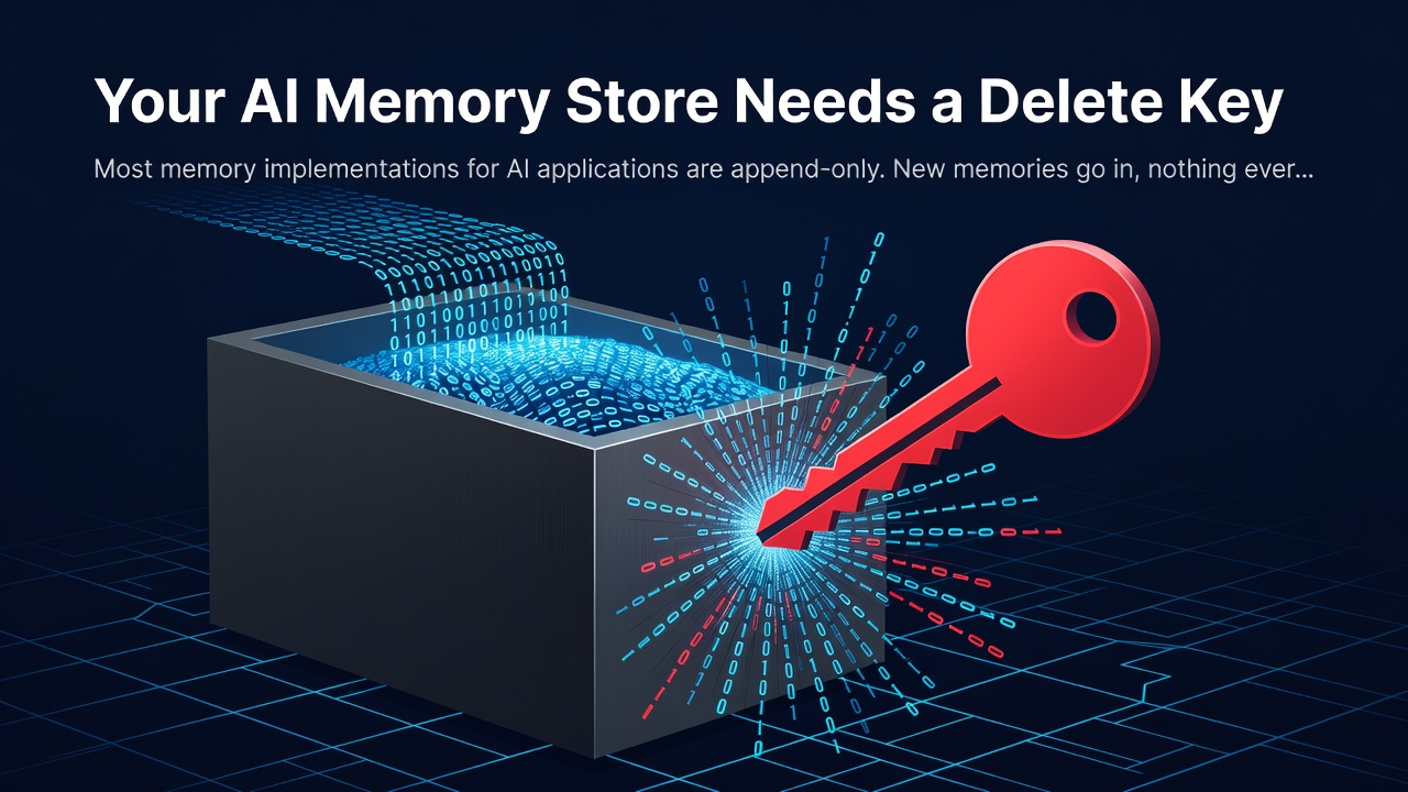 Your AI Memory Store Needs a Delete Key