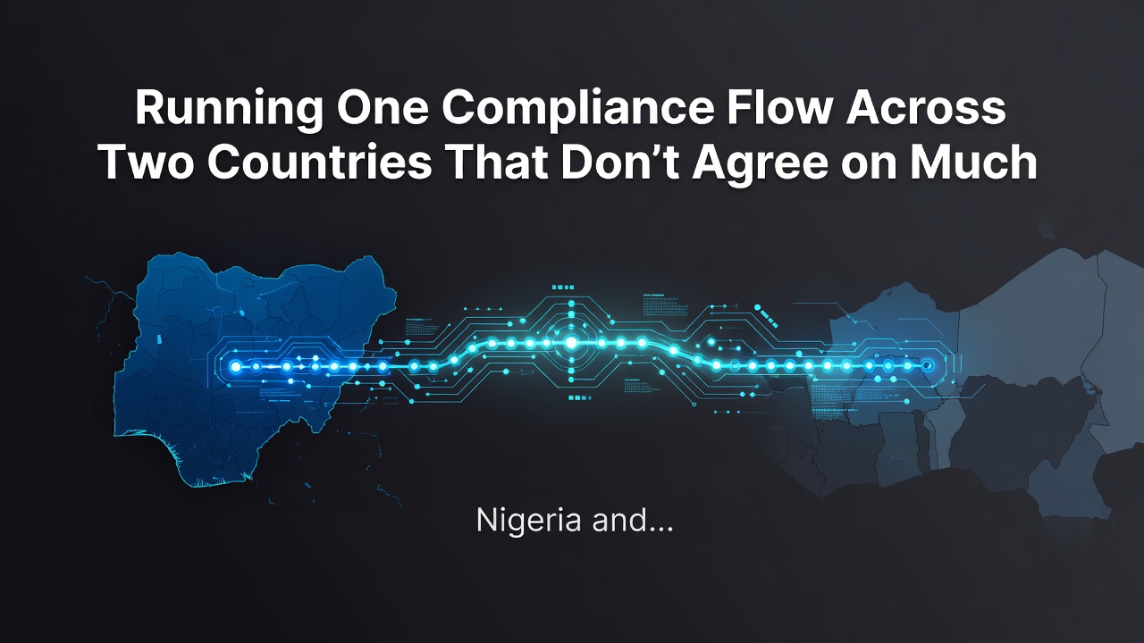Running One Compliance Flow Across Two Countries That Don't Agree on Much