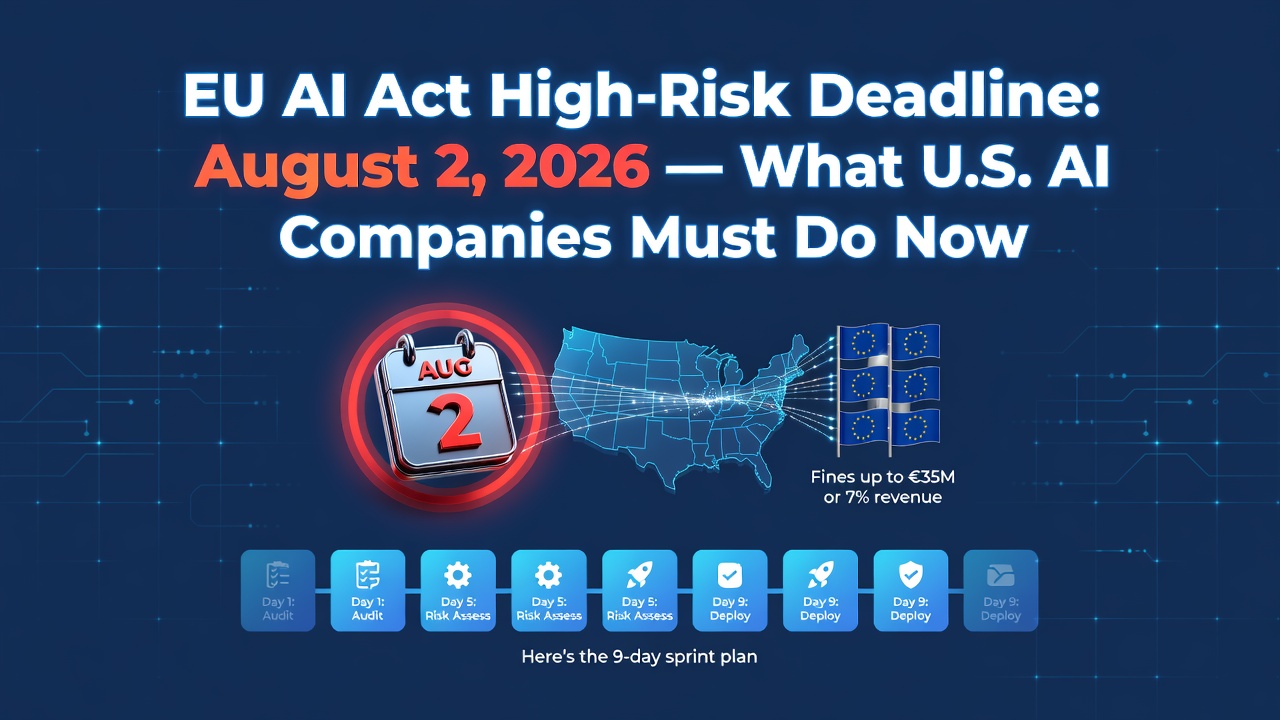 EU AI Act High-Risk Deadline: August 2, 2026 — What U.S. AI Companies Must Do Now
