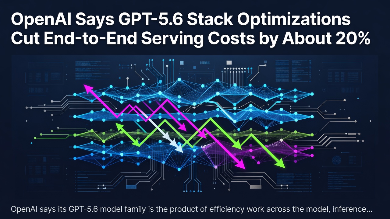 OpenAI Says GPT-5.6 Stack Optimizations Cut End-to-End Serving Costs by About 20%