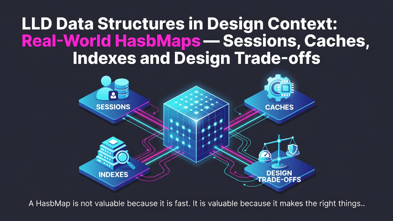 LLD Data Structures in Design Context: Real-World HashMaps — Sessions, Caches, Indexes and Design Trade-offs