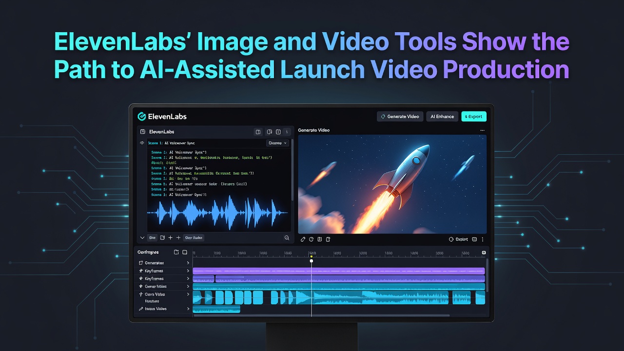 ElevenLabs’ Image and Video Tools Show the Path to AI-Assisted Launch Video Production