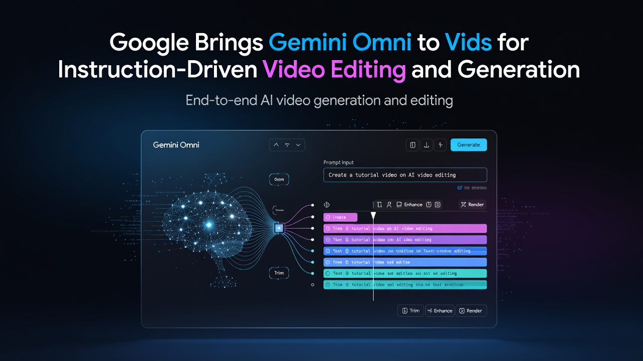 Google Brings Gemini Omni to Vids for Instruction-Driven Video Editing and Generation