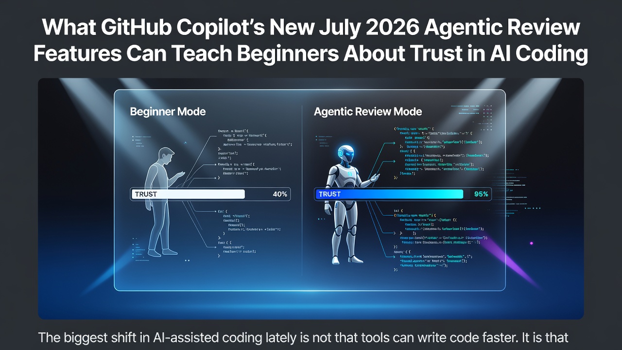 What GitHub Copilot's New July 2026 Agentic Review Features Can Teach Beginners About Trust in AI Coding