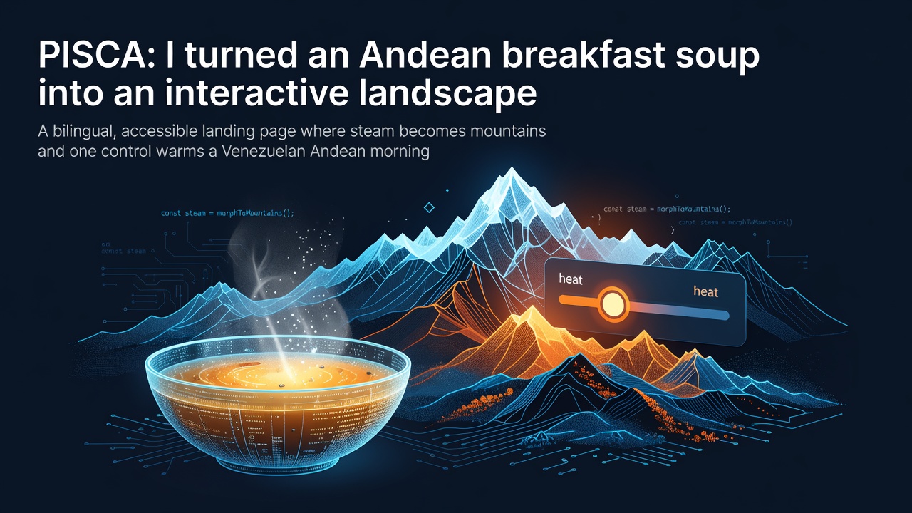 PISCA: I turned an Andean breakfast soup into an interactive landscape