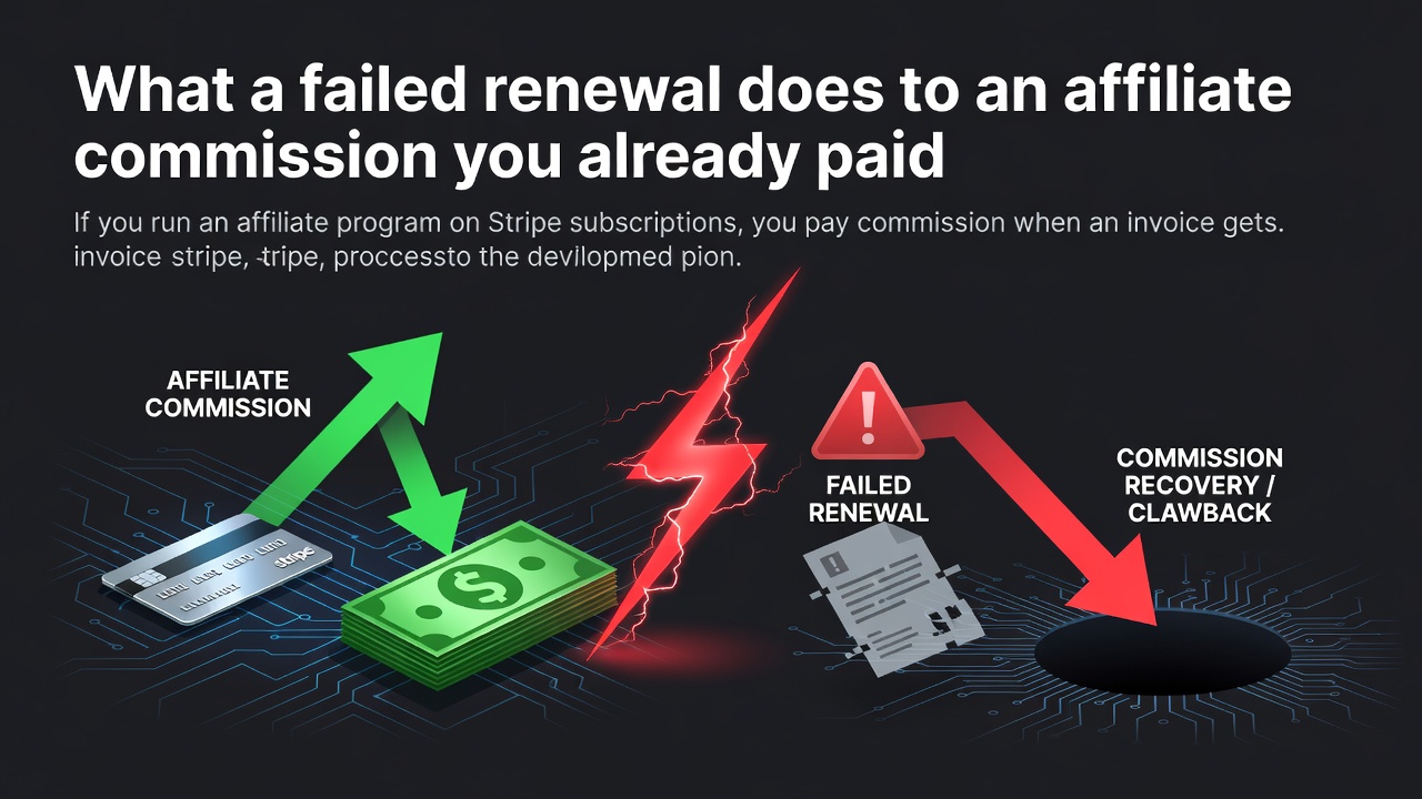 What a failed renewal does to an affiliate commission you already paid