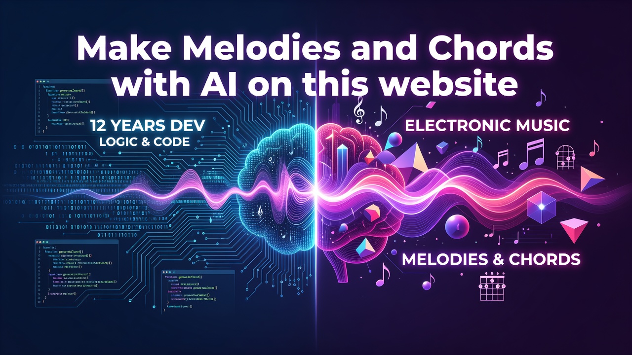 Make Melodies and Chords with AI on this website