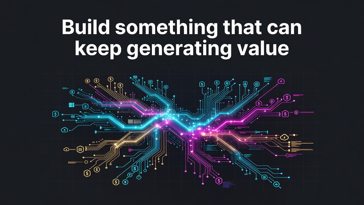 Build something that can keep generating value