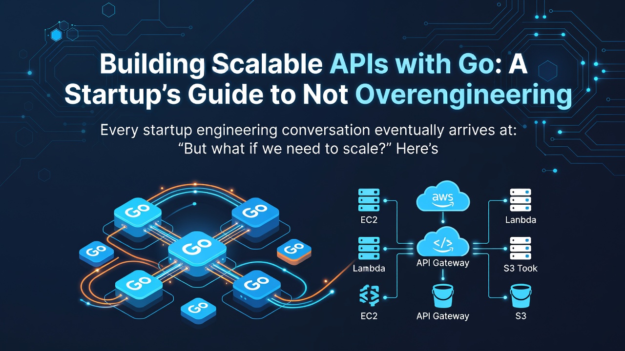 Building Scalable APIs with Go: A Startup's Guide to Not Overengineering
