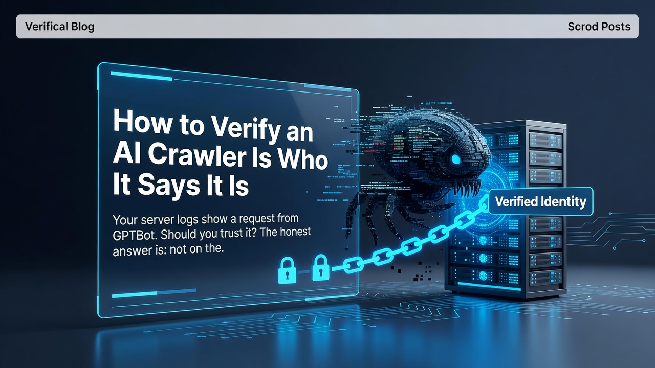 How to Verify an AI Crawler Is Who It Says It Is