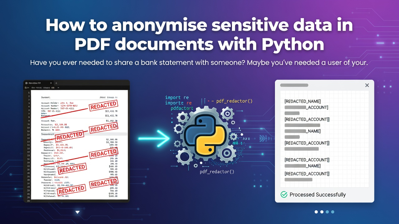 How to anonymise sensitive data in PDF documents with Python