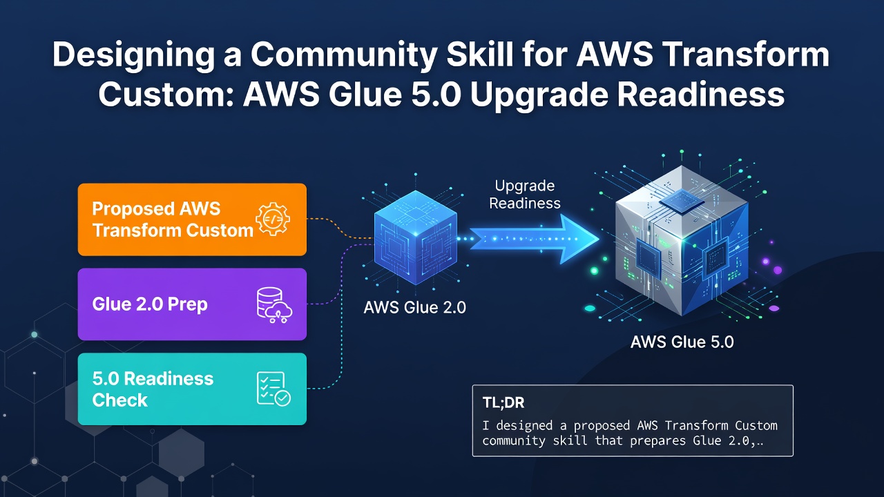 Designing a Community Skill for AWS Transform Custom: AWS Glue 5.0 Upgrade Readiness
