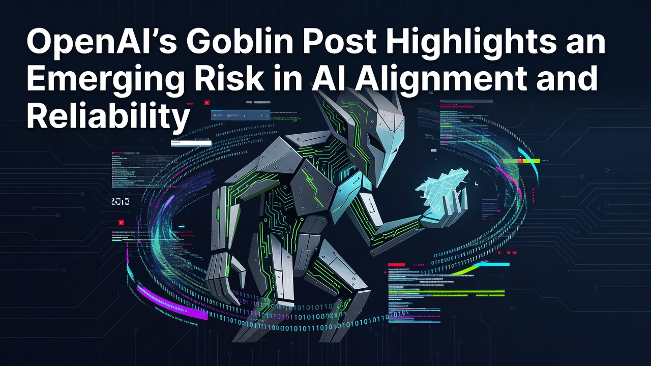 OpenAI’s Goblin Post Highlights an Emerging Risk in AI Alignment and Reliability