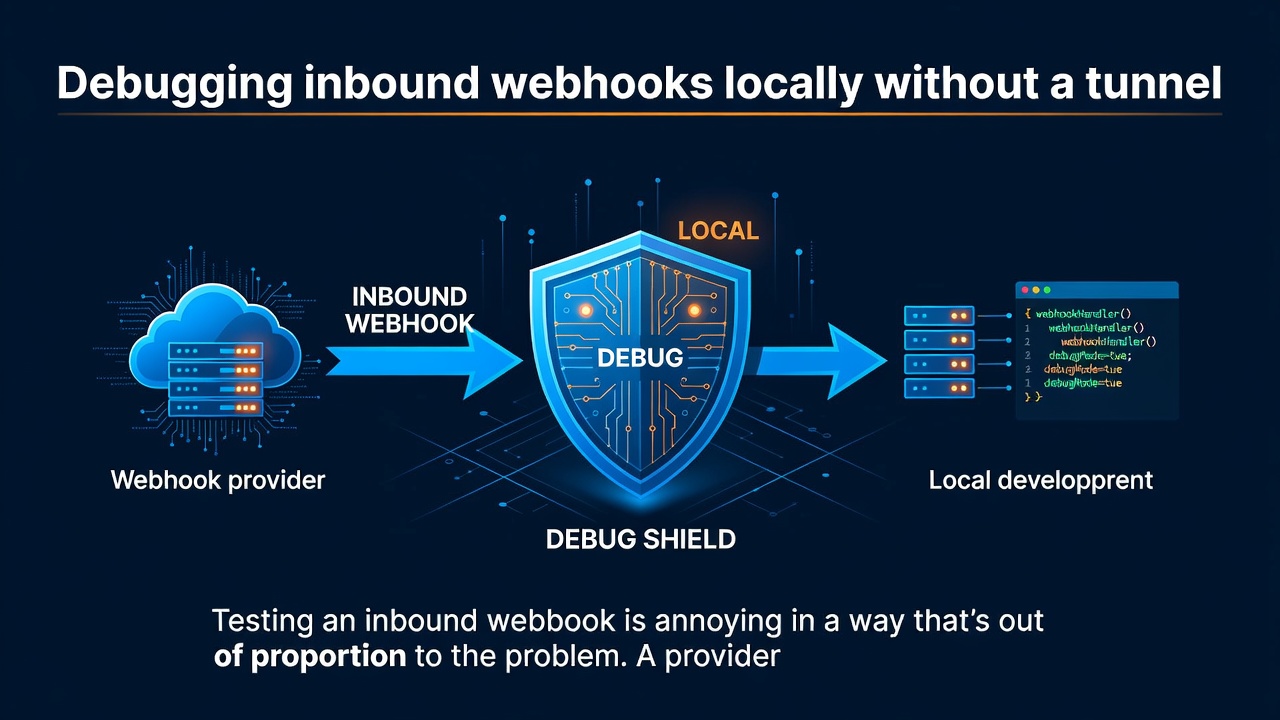 Debugging inbound webhooks locally without a tunnel