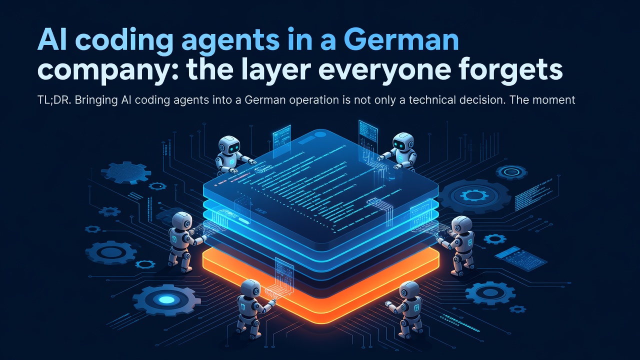 AI coding agents in a German company: the layer everyone forgets