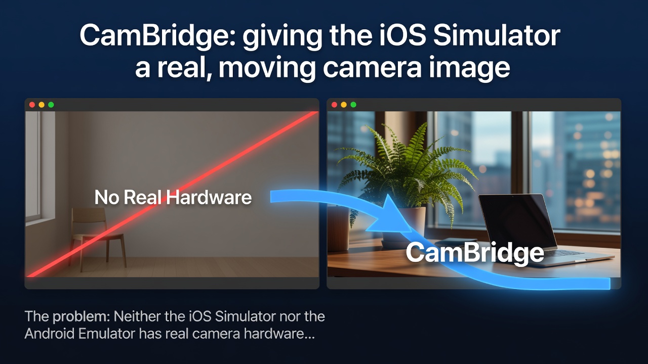 CamBridge: giving the iOS Simulator a real, moving camera image