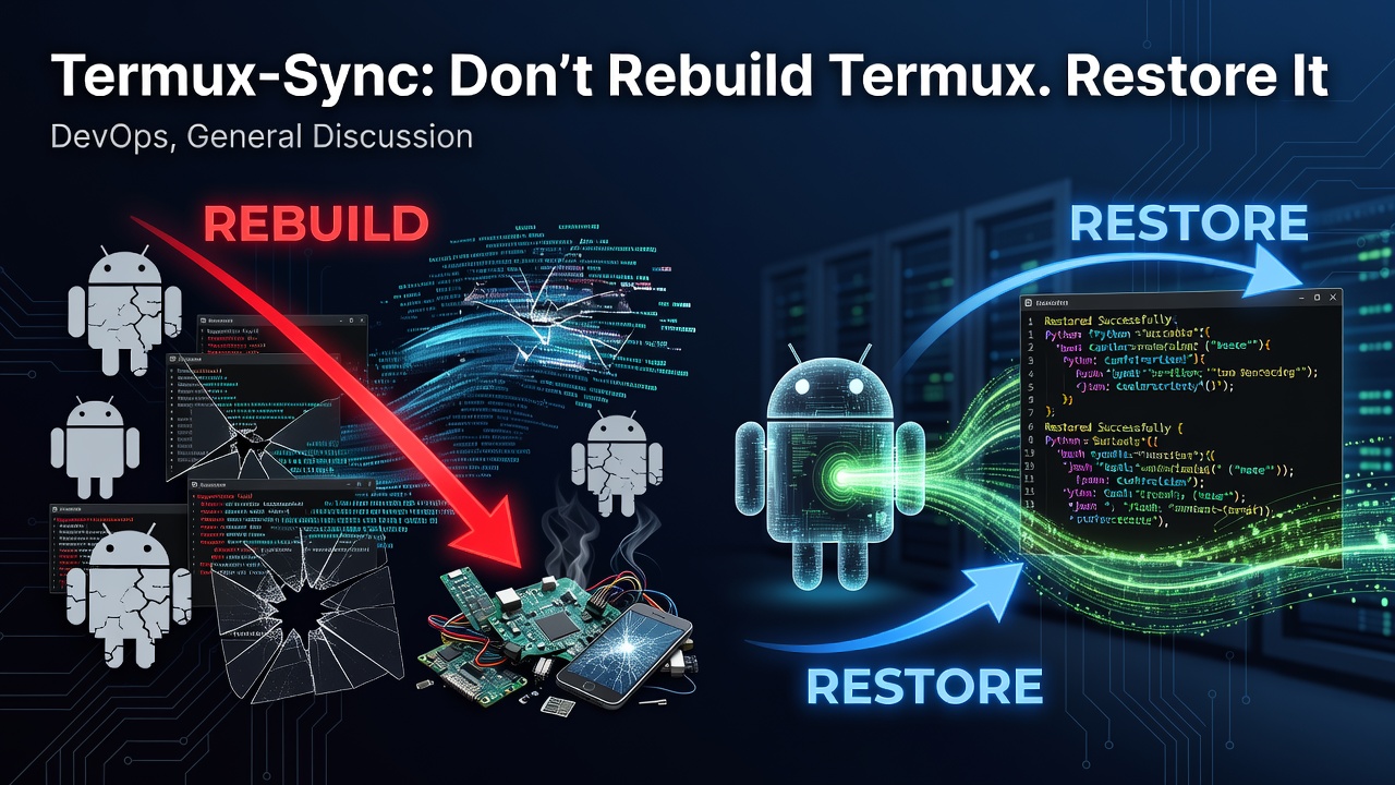 Termux-Sync: Don't Rebuild Termux. Restore It