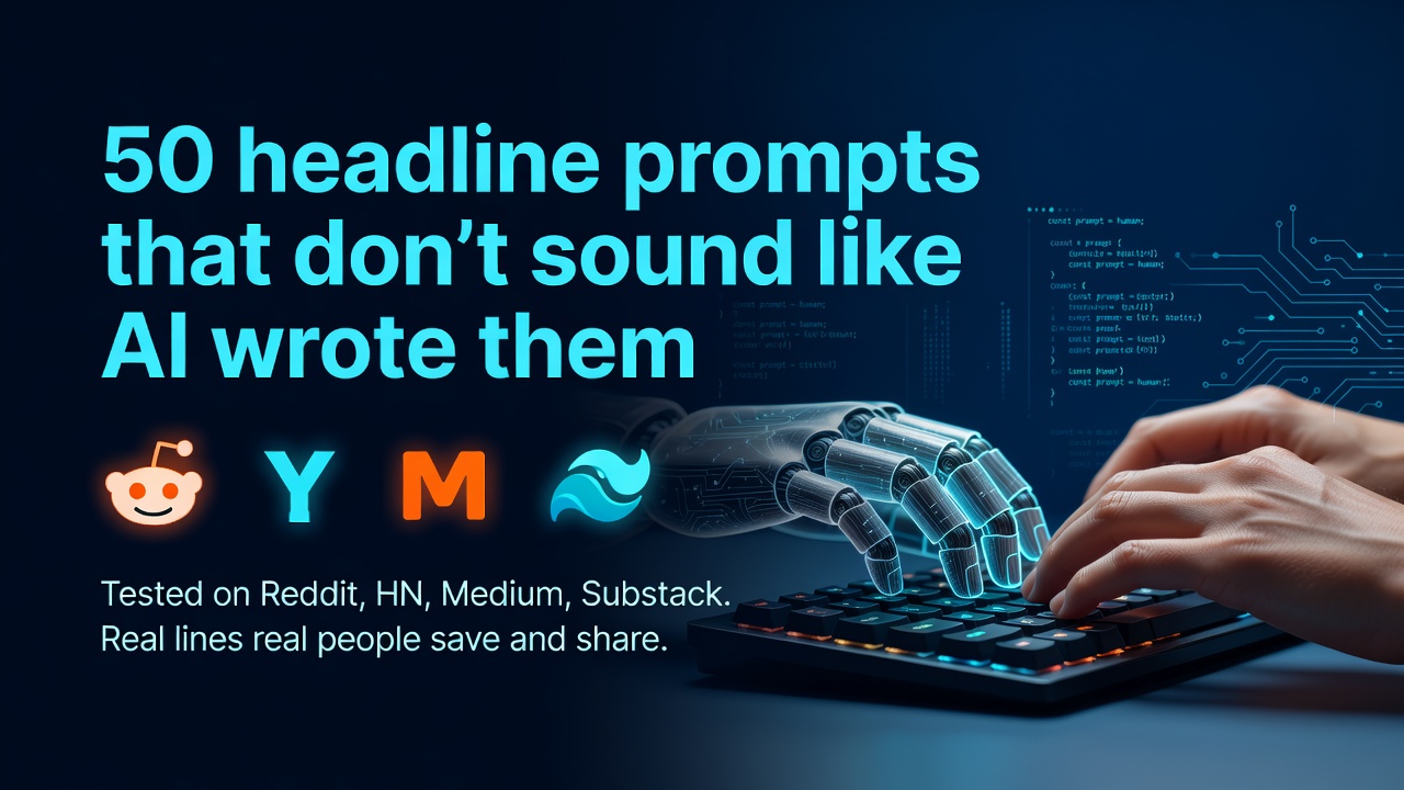 50 headline prompts that don't sound like AI wrote them